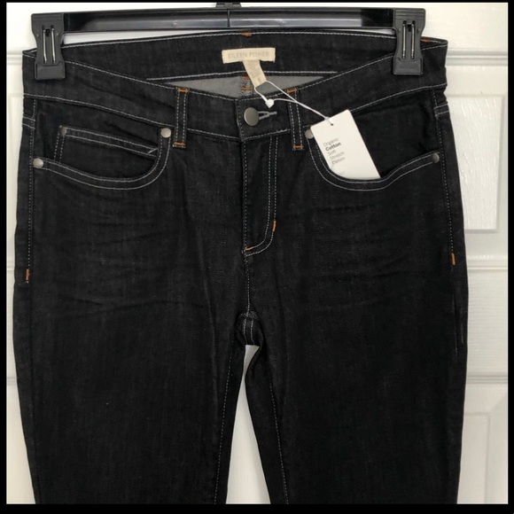 EILEEN FISHER JEANS BLACK SIZE 2 - Picture 8 of 8
